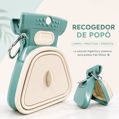 Recogedor portátil para heces de mascotas.
